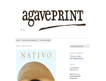 Tablet Screenshot of agaveprint.com